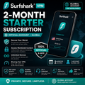 Surfshark VPN 2-Month Starter Subscription- Account Global