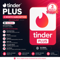 Tinder Plus 3 Month Subscription- Account Global