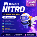 Discord Nitro 3 Month Trial Key Global