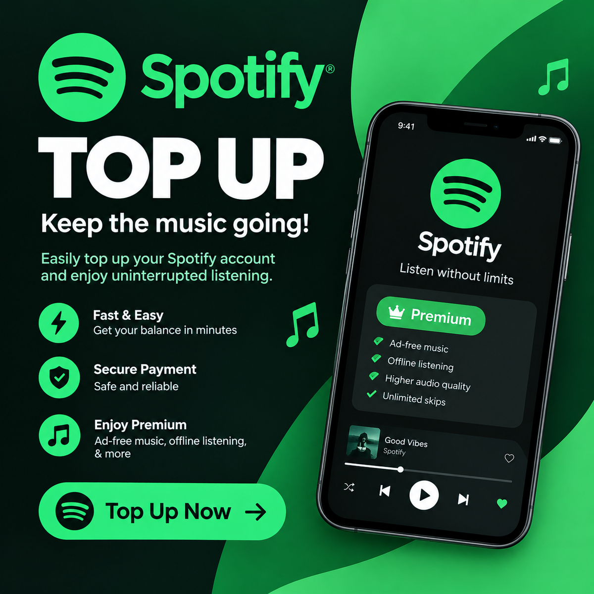 Spotify Top Up