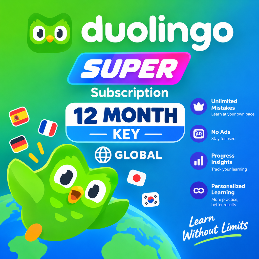 Duolingo Super Subscription Key GLOBAL