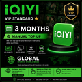 iQIYI VIP Standard 3 Month- Manual Top Up Global