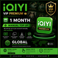 iQIYI VIP Premium 1 Month- Manual Top Up Global